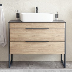 Corozo Столешница универсальная из керамогранита 100 черная – фотография-2